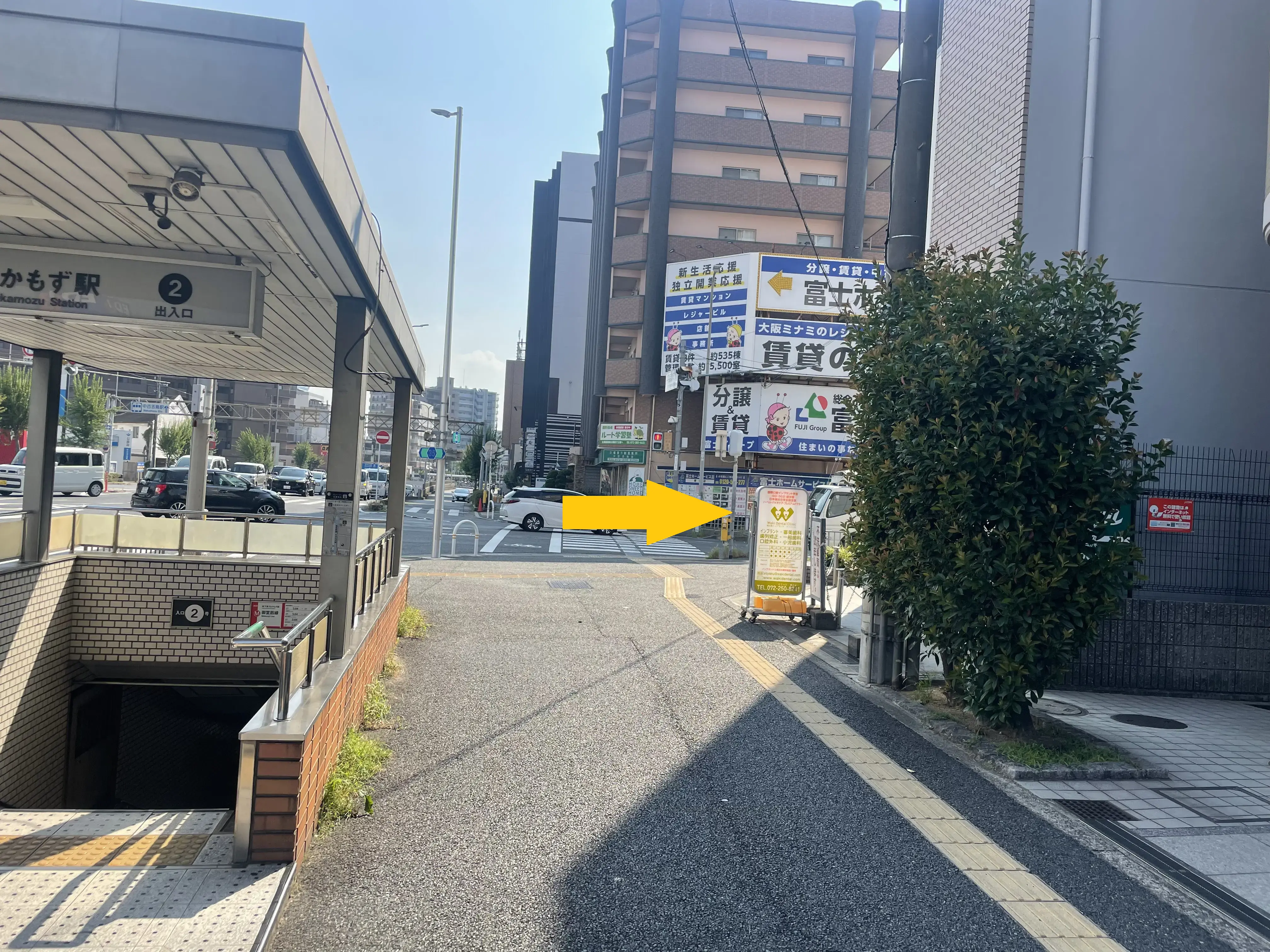 なかもず駅からの道順②